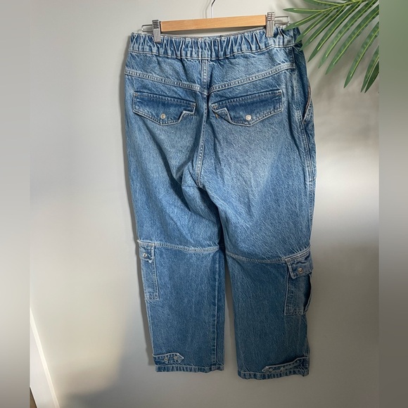 FREE PEOPLE Cargo Denim Jeans - Picture 9 of 13
